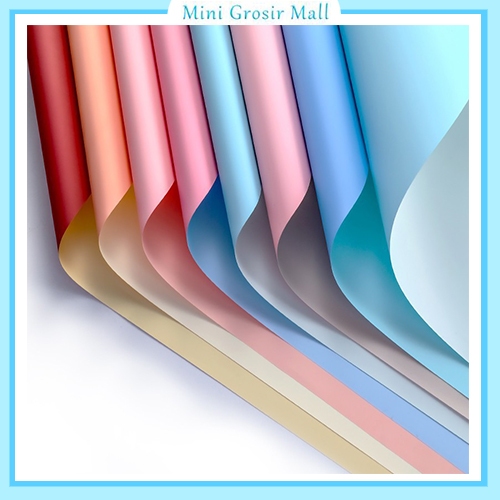 

20 Lembar Kertas Buket Bunga Dua Warna Flower Wrapping Waterproof 2 Color kb6001