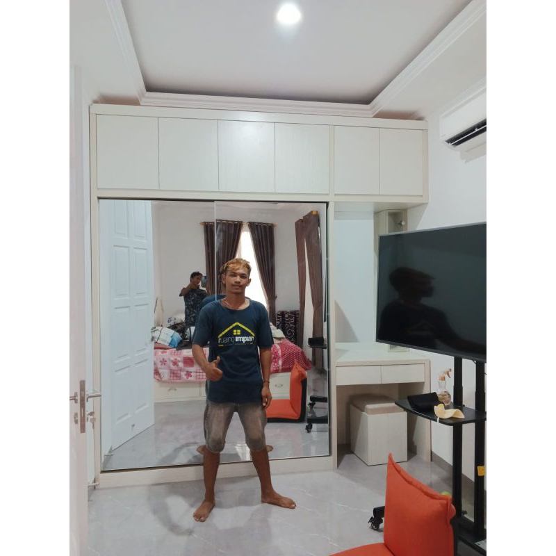 Custom Lemari Pakaian HPL t 9mm, Wardrobe, Walk-in closet HPL | Murah, Berkualitas, Bergaransi