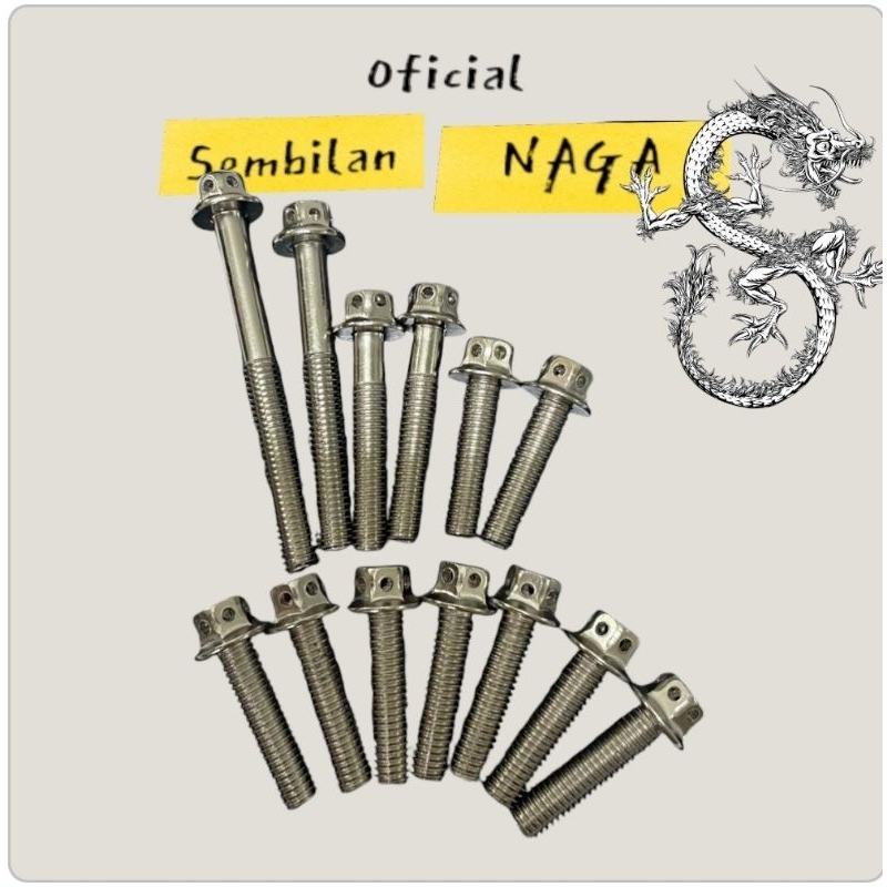 baut blok cvt mio chrome baut probolt cvt mio chrome