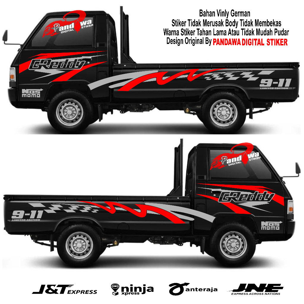 stiker cutting mobil pick up l300 sport stiker list strip mobil pick up l300 new bisa custom nama