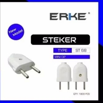 STEKER GEPENG ERKE / COLOKAN LISTRIK / STEKER TIPIS BESAR ERKE