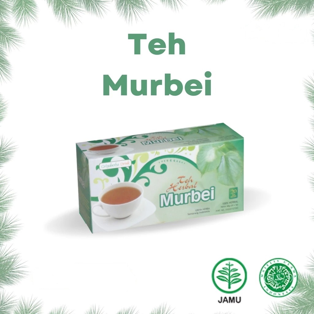 

Teh Herbal Murbei Teh Celup Alami untuk membantu menurunkan kadar gula darah, kolesterol BPOM isi 20