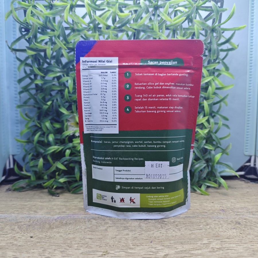 

Forcysn H-Eat Nasi Goreng Rendang Makanan Camping,Naik Gunung Ransum 90Gr