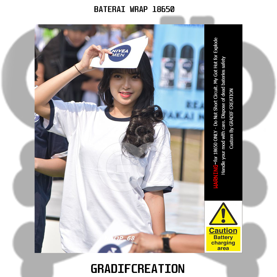 

Stiker wrap baterai 18650 Gracia JKT48