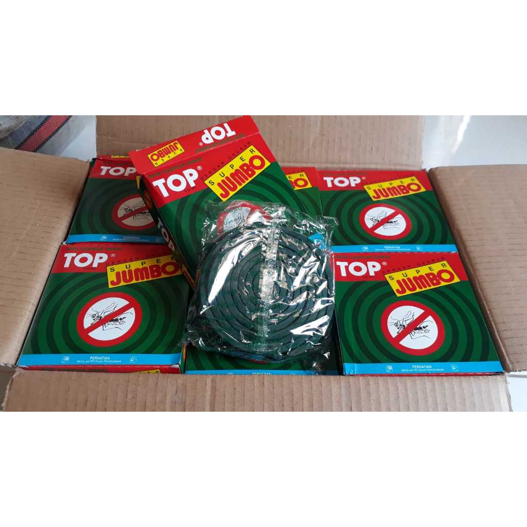 Obat Nyamuk Bakar TOP Super Jumbo isi 10pcs x 60 pack perdus