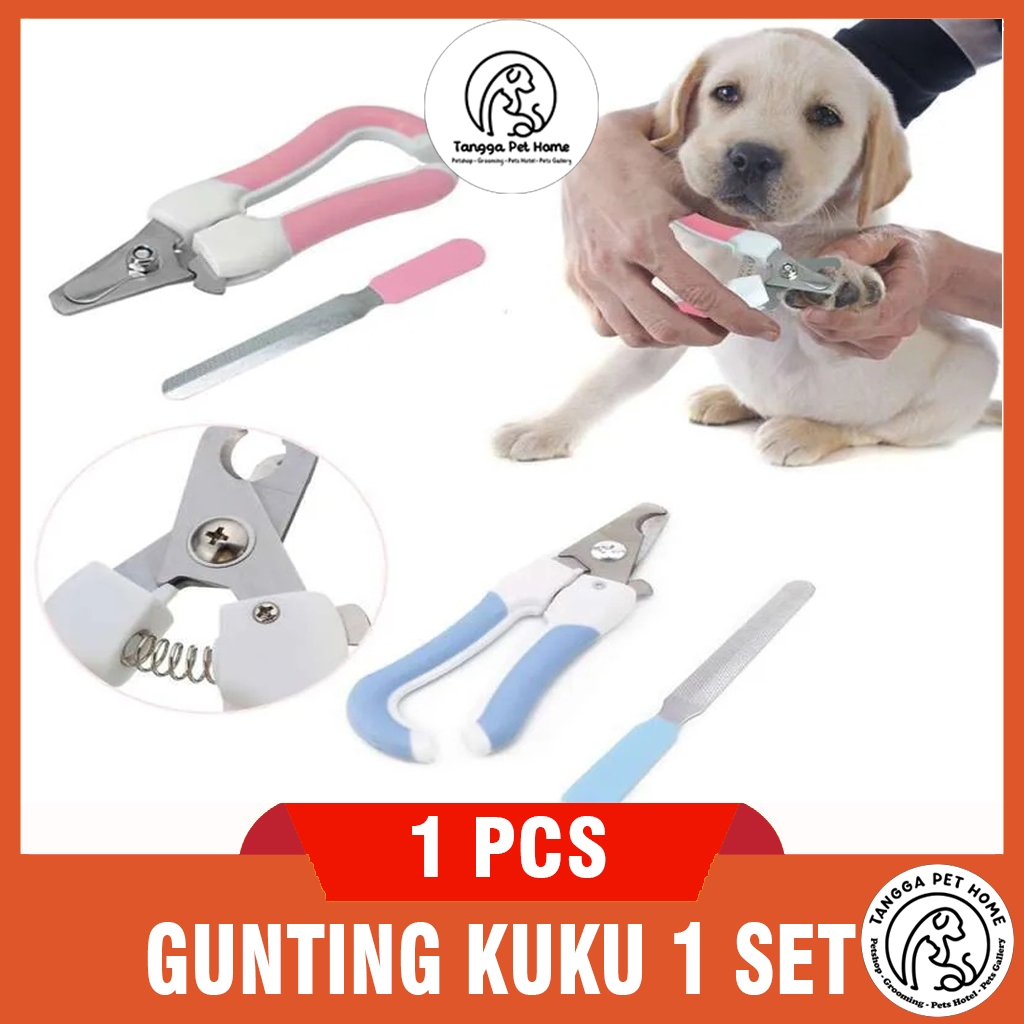 GUNTING KUKU 1 SET - Gunting Kuku 2in1 Kikir Hewan Kucing Anjing Kelinci Pet Nail Trimmer