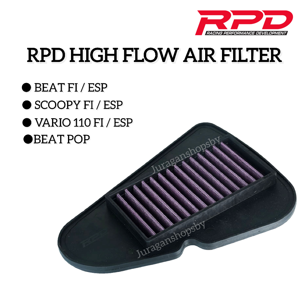 RPD Filter udara Beat scoopy Beat Fi Vario 110 RPD High Flow air filter Racing