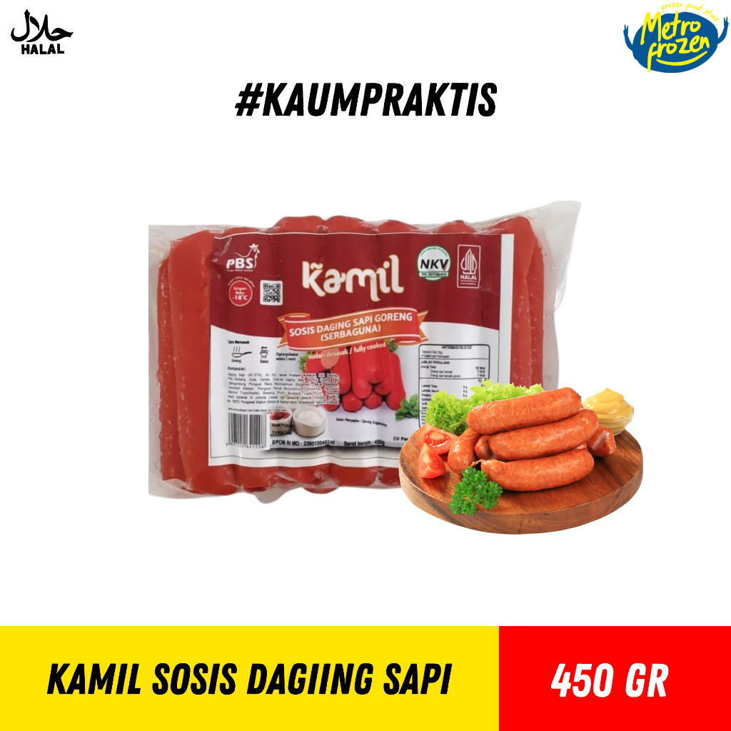 

Kamil Sosis Daging Sapi 450gr