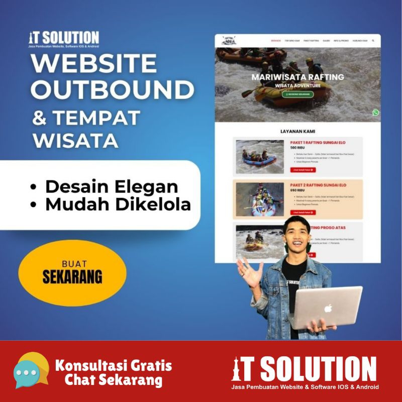 WEBSITE OUTBOUND DAN TEMPAT WISATA REKREASI - Produsen Jasa Web Aplikasi Bisnis Software Marketing D