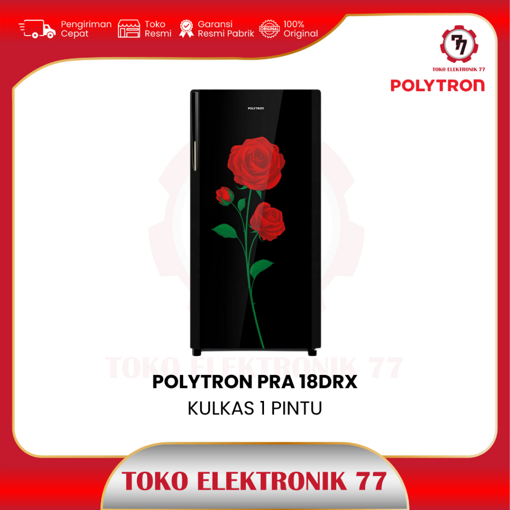 Kulkas Polytron PRA 18DRX 180L 1 Pintu AREA SOLO KOTA FREE ONGKIR