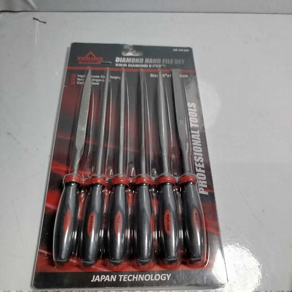 YUKIDO Kikir Mini Set 6pcs Kikir Gorok Kikir Mini Emas Kikir Diamond Murah