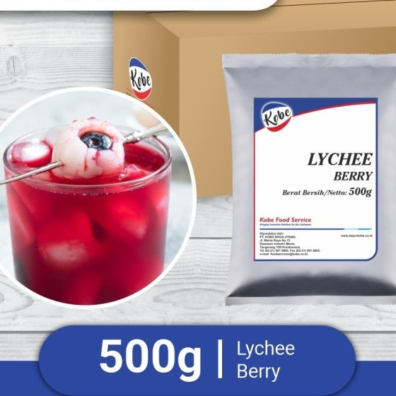 

Lychee Berry Kobe 1/2 kg/Serbuk Leci Beri 500 gr/Minuman Bubuk Leci Beri/Lychee Berry Powder