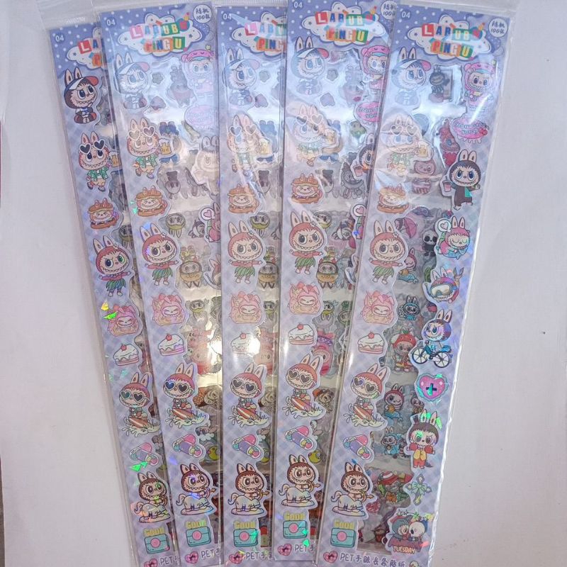 

1 PAK STIKER LABUBU PANJANG ANTI AIR