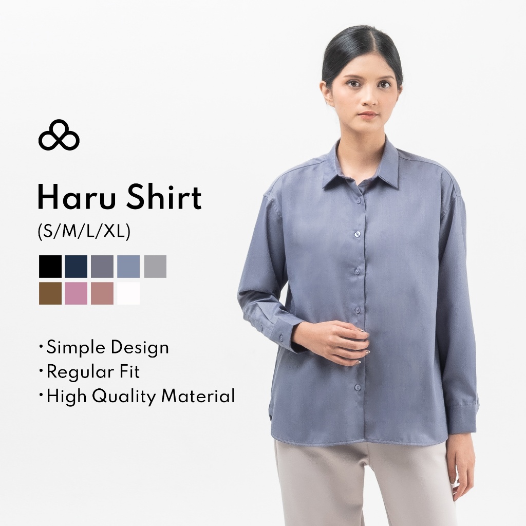 Atala Scarves | Haru Shirt | Kemeja Oversized Wanita