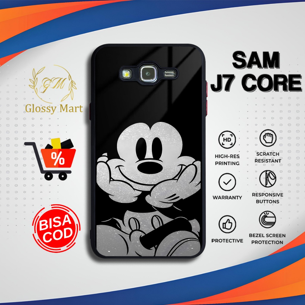 Casing Samsung J7 Core Terlaris Mickey Hardcase Softcase Glossy Case J7 Core Terbaru Termurah