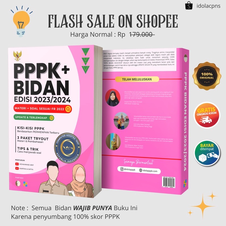 

KODE U97G READY SIAP KIRIM BUKU PPPK BIDAN EDISI 223224