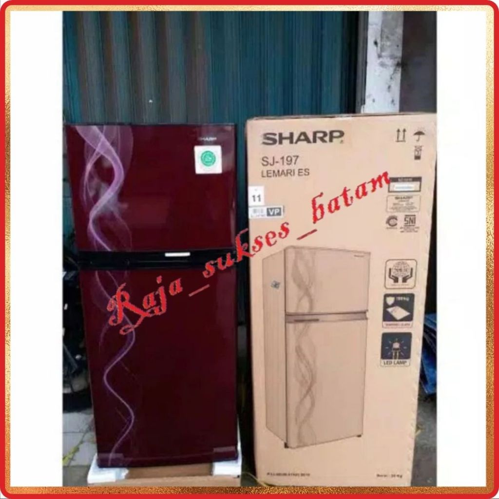 KULKAS SHARP 2 PINTU SJ-197MD-VB 172L BATAM