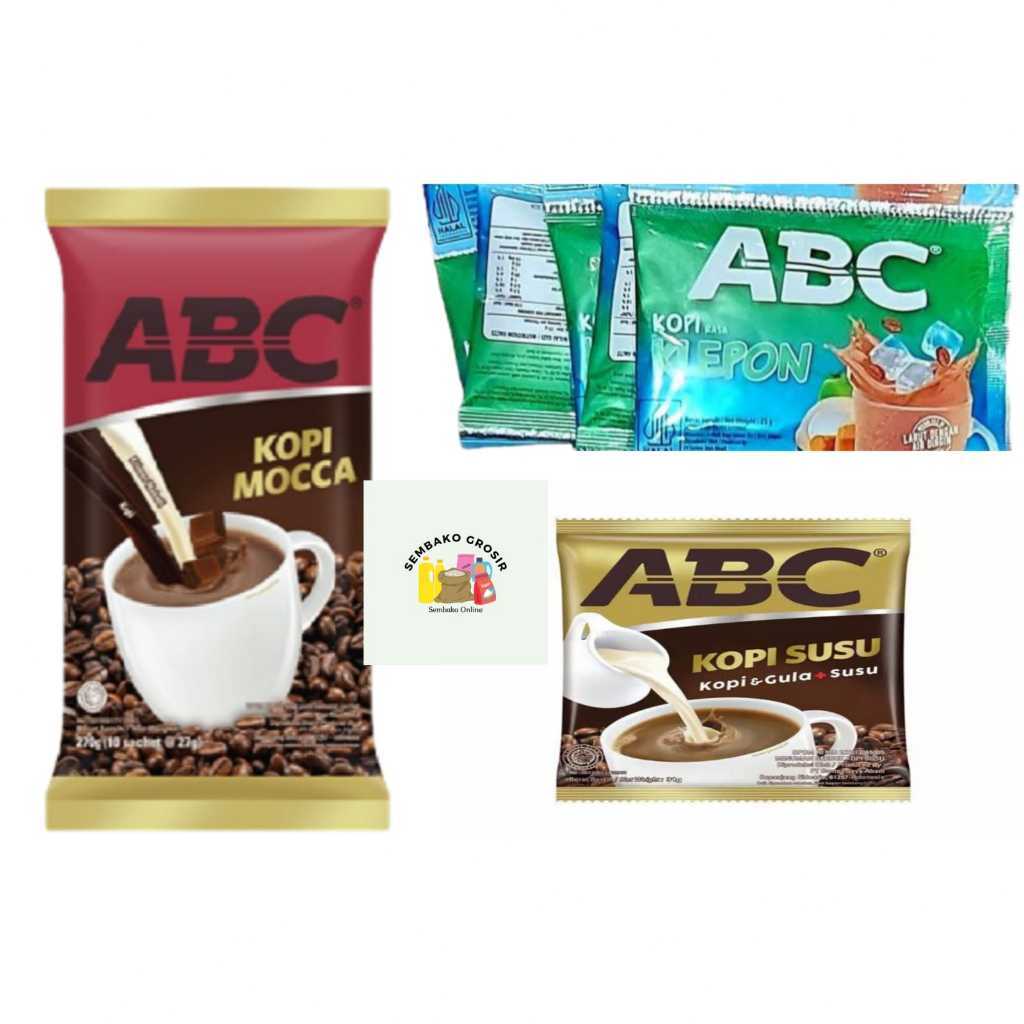 

Kopi ABC KLEPON ABC MOCCA ABC KOPI SUSU ABC KOPI RENTENG/KOPI ABC SACHET SG