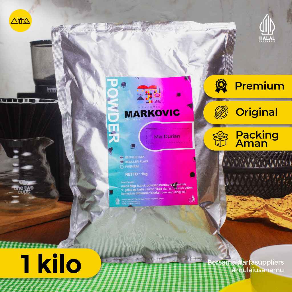 

Bubuk Minuman Durian Markovic 1kg