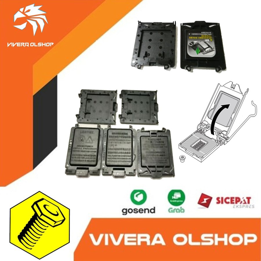 Penutup Processor Motherboard LGA 1156 1155 1550 1151