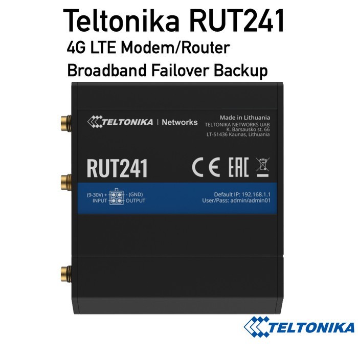 Teltonika RUT241 4G LTE Industrial Cellular Router RUT240 RUT950