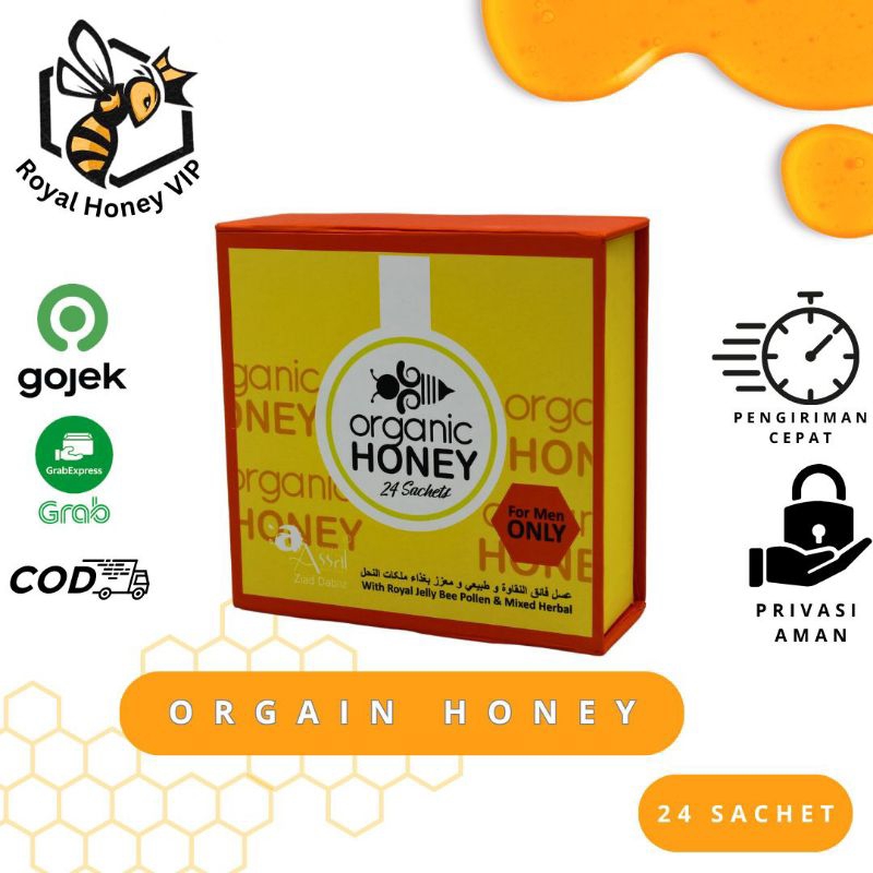 Organic Royal Honey VIP 1 Box : 24 Sachet