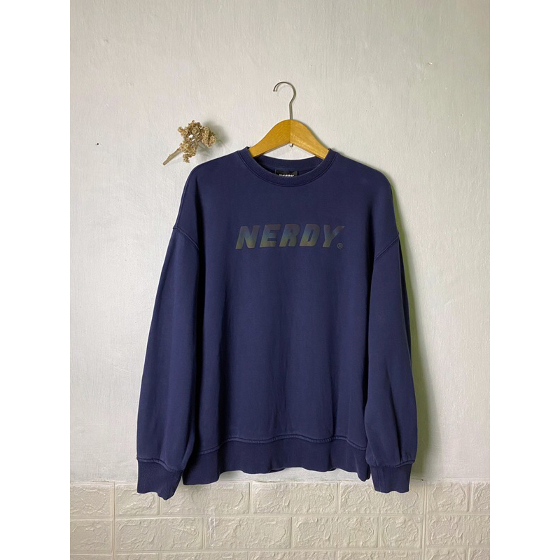 Crewneck Nerdy Navy Thrift Premium