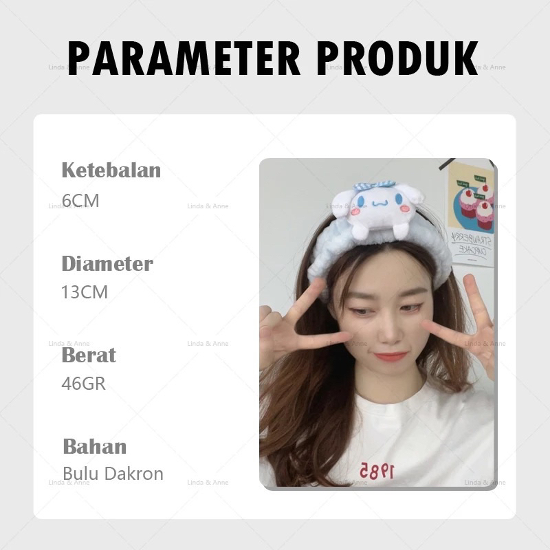 HEADBAND KUROMI LUCU BANDO MAKE UP HEADBAND KOREA LUC