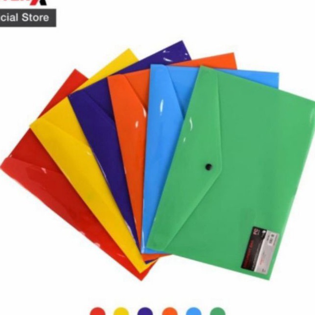 

Premium Inter X map kancing Folio FC Opaq solid isi 12 pcs