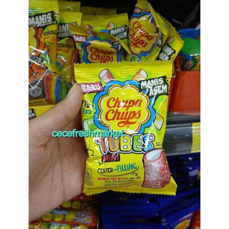 

Jual permen jelly rasa manis asem tubes mini chupa chups