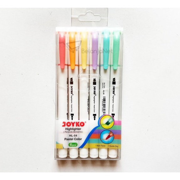 

HJ6 Hhlhter Penanda Joyko Warna Pastel 1 Set 6 Color HL54