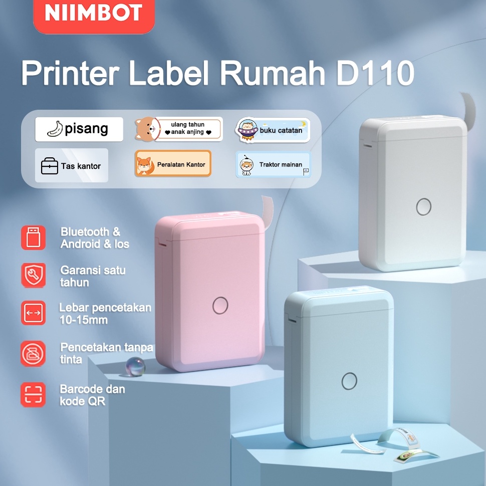 

ART T4M6 NIIMBOT D11 Perekat Label Termal Portabel Nirkabel Bluetooth Printer Stiker