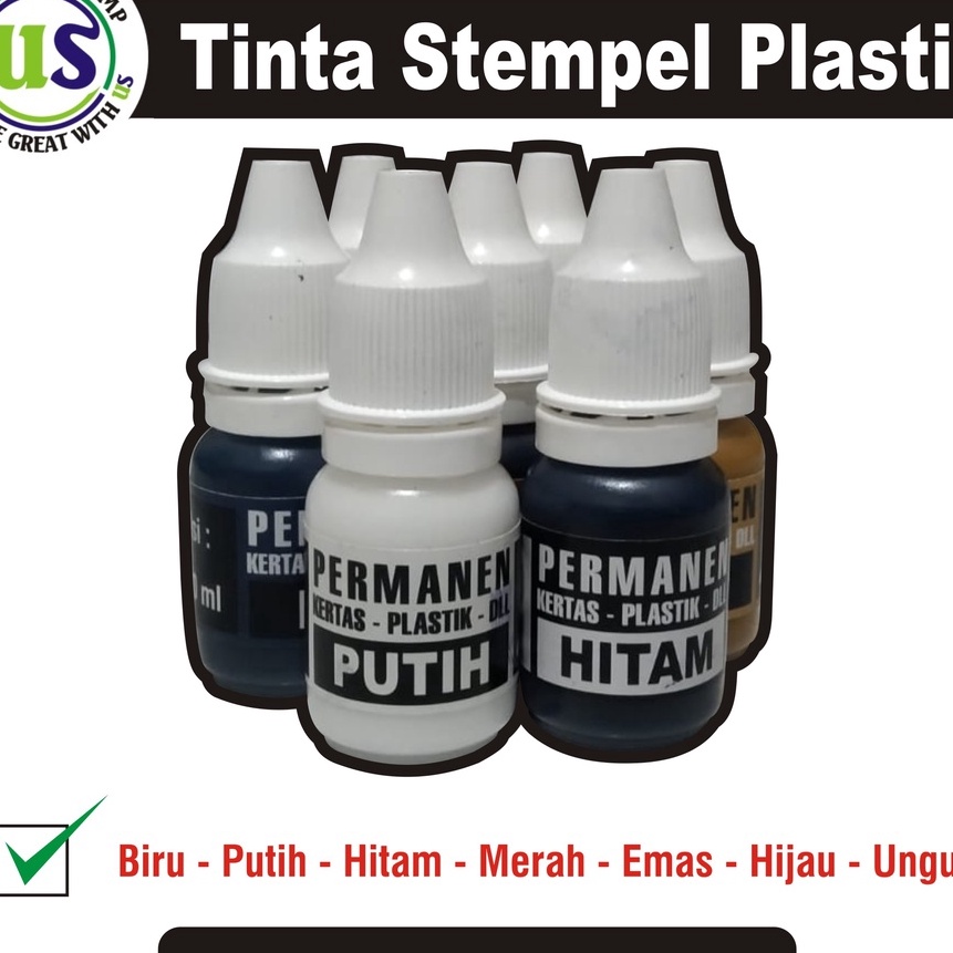 

Istimewa Tinta Stempel Plastik Permanen 1 ML