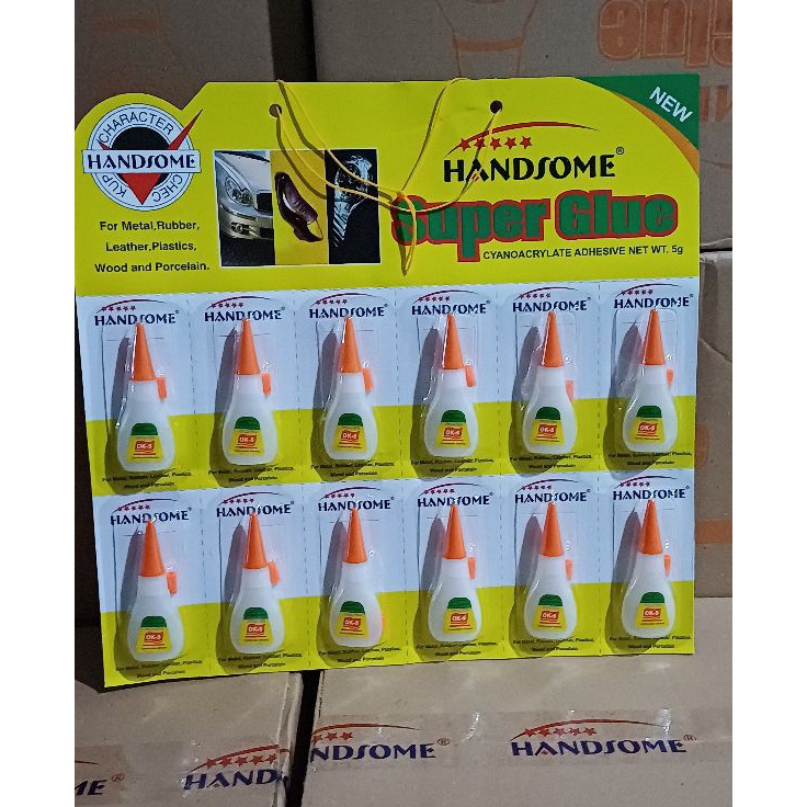 

KF7 LEM POWER GLUE HANDSOME BOTOL RENCENG ISI 12PCS bonus kardus buat pak biar gak rusak