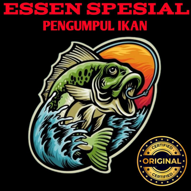 Essen ikan nila liar media lumut