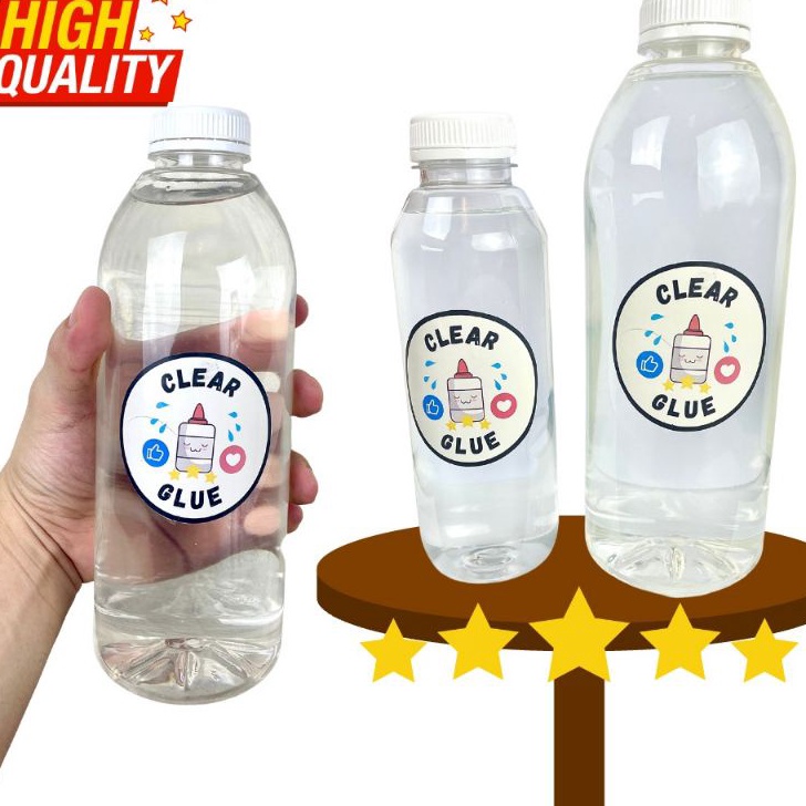 

HJ6 lue Lem Bening Transparan 1 KG Mirip Povinal Lem Slime TANPA CAMPURAN AIR 1 byGHEduPlay