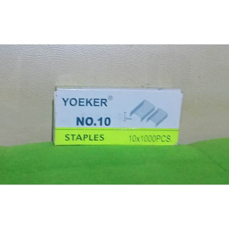 

Isi Staples no 10 isi 10 kotak merk yoker