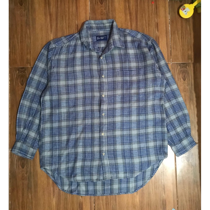 Flanel Abu Biru