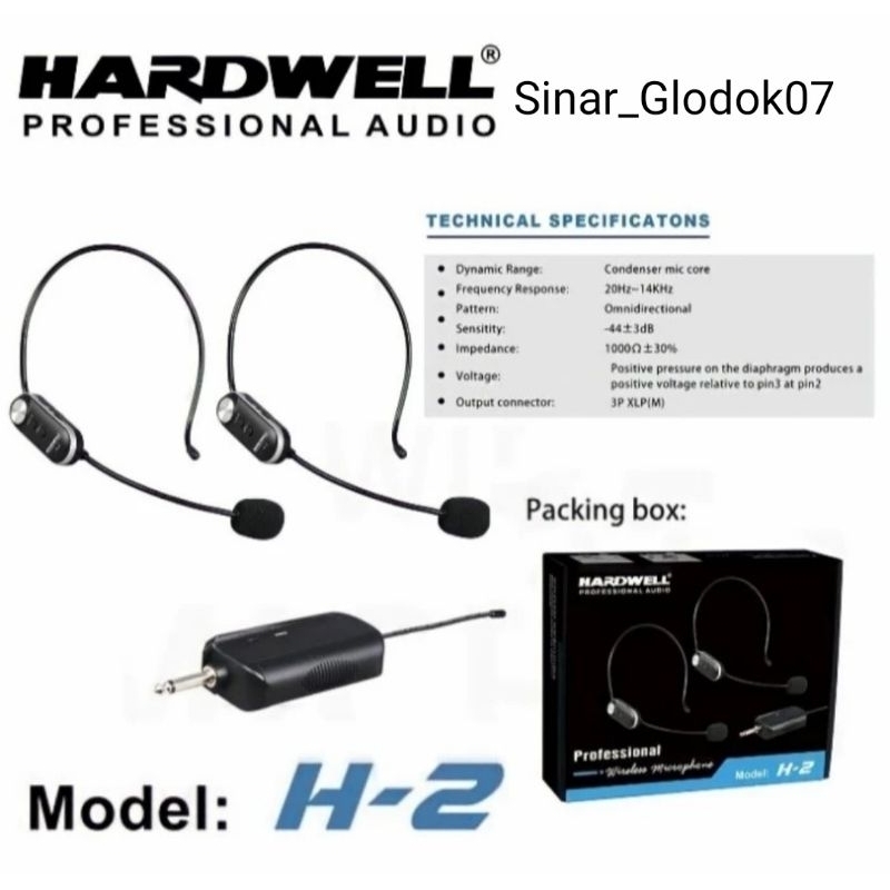 Mic wireless HARDWELL H-2 mic BANDO original garansi