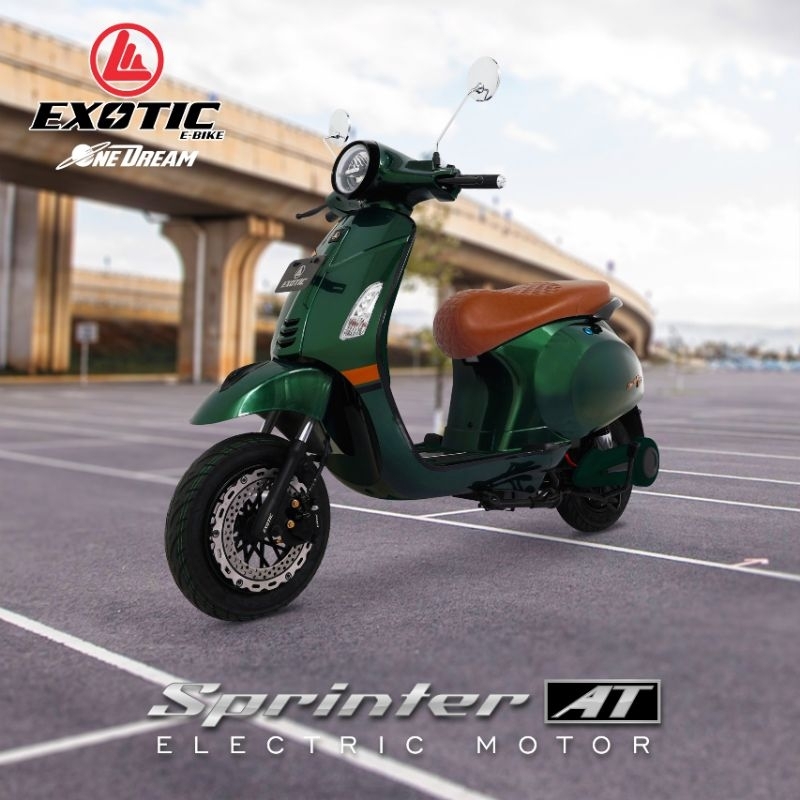 MOTOR LISTRIK EXOTIC SPRINTER LX 1200 WATT 60V/20.2AH BERGARANSI RESMI