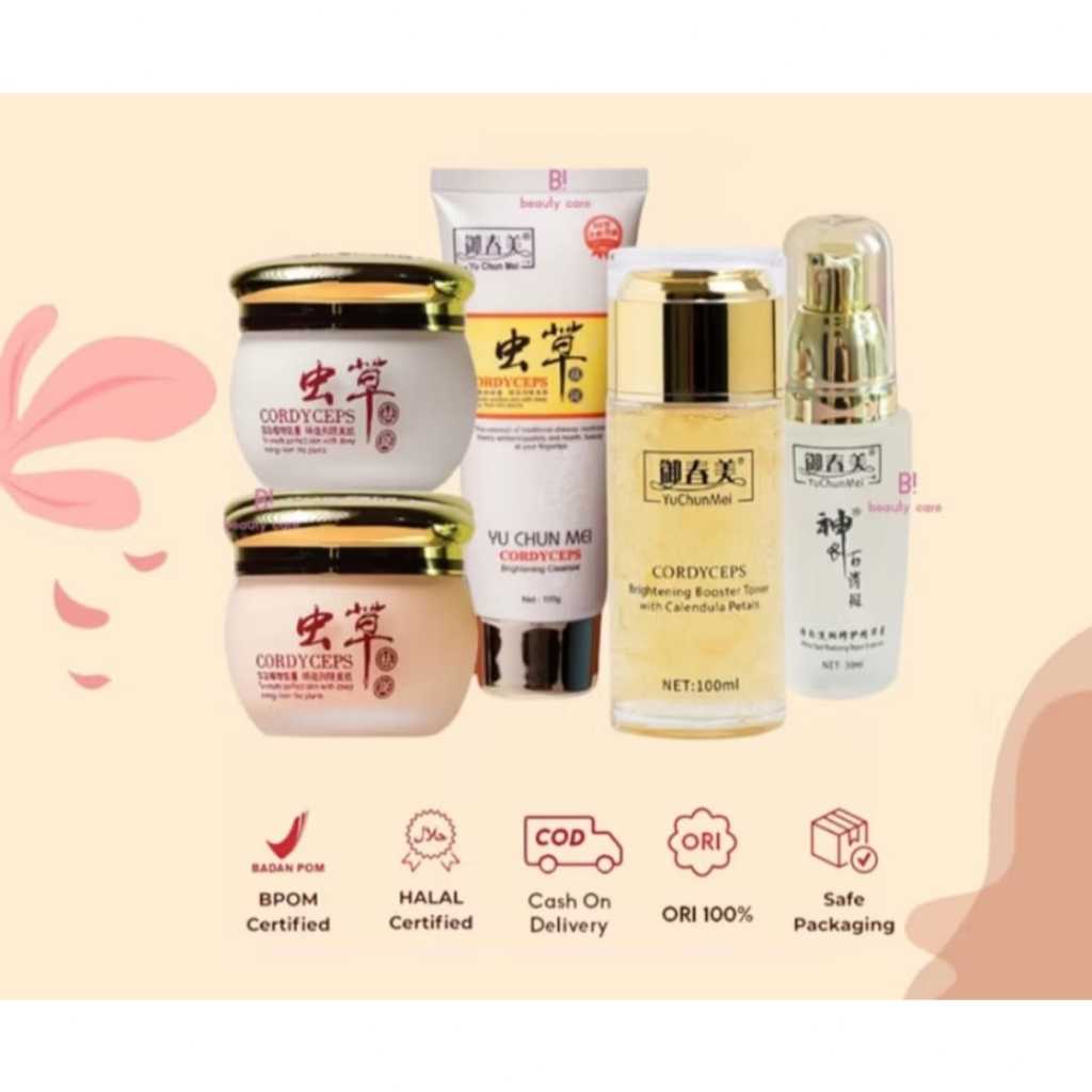 [BPOM ORIGINAL LOKAL] YU CHUN MEI Skincare Wajah  / Paket YU CHUN MEI Cordyceps Whitening & Gold