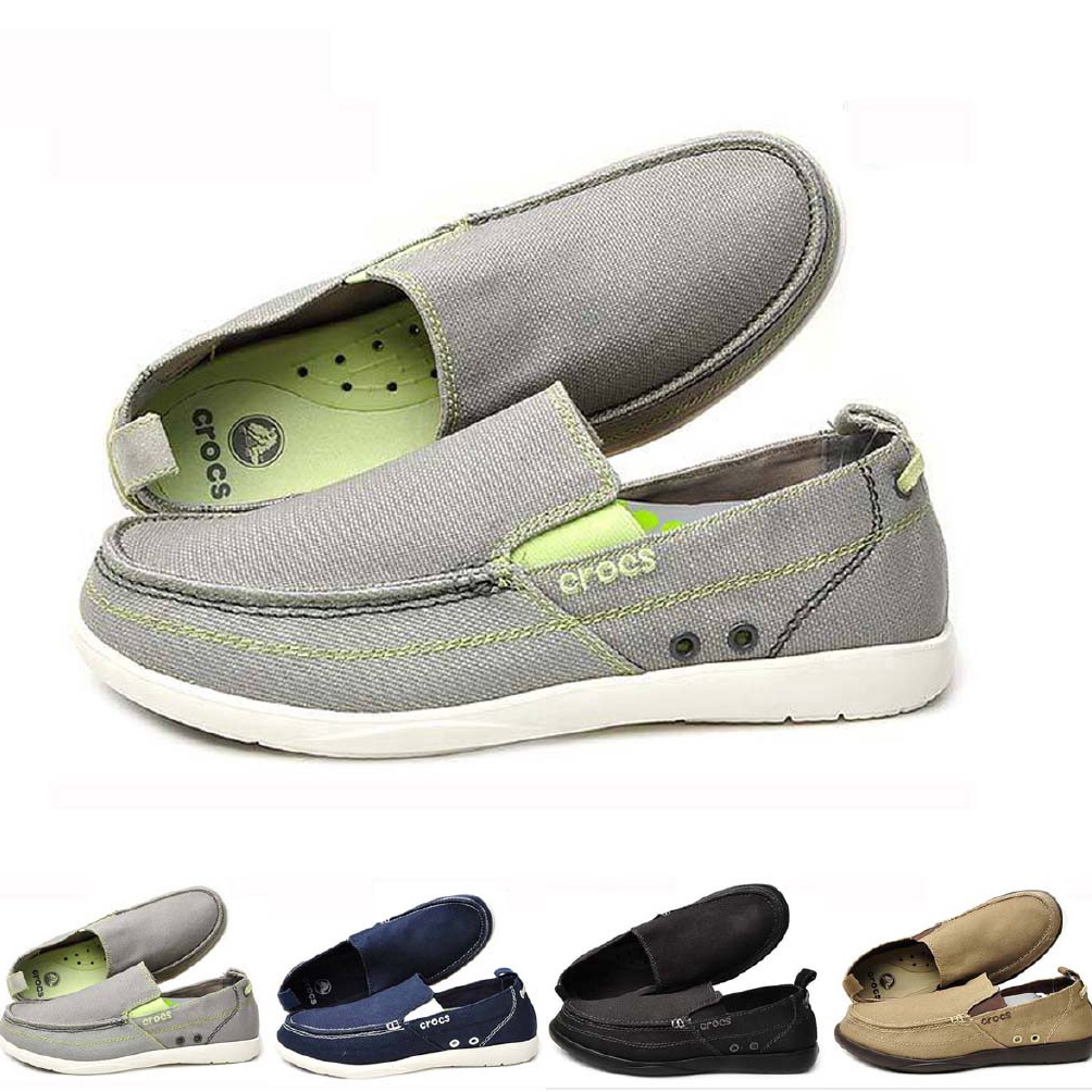 Crocs Walu Men Sepatu Kantor Casual Cowok Original Crocs Sepatu Santai Casual Sepatu Pria d U3T2