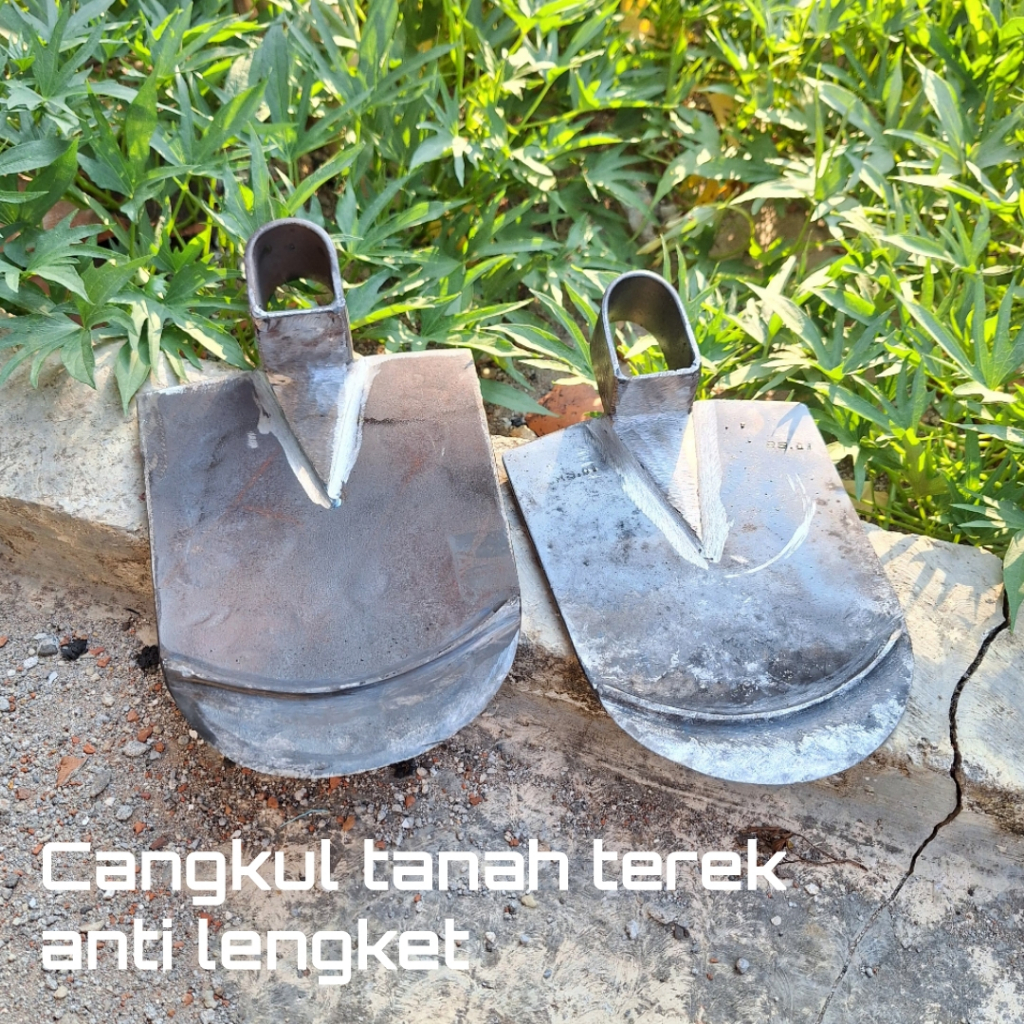 Cangkul tanah terek Baja asli anti lengket - cangkul tanah berkebun pacul sawah anti lengket