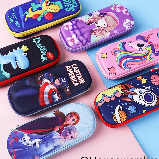 

Wah HOUSEWAREBRAND Tempat Pensil Anak 3D Wateroof Motif Dan Warna