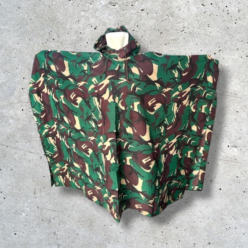 Ponco Loreng Jatah TNI Jas Hujan Loreng TNI AD Model jatah