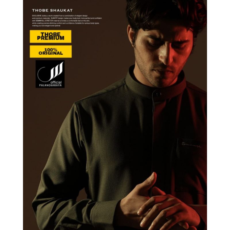 SAMASE THOBE SHAUKAT PREMIUM R-071 SEMI WOOL EXCLUSIVE BAJU PRIA GAMIS PRIA BAJU MUSLIM KOKO