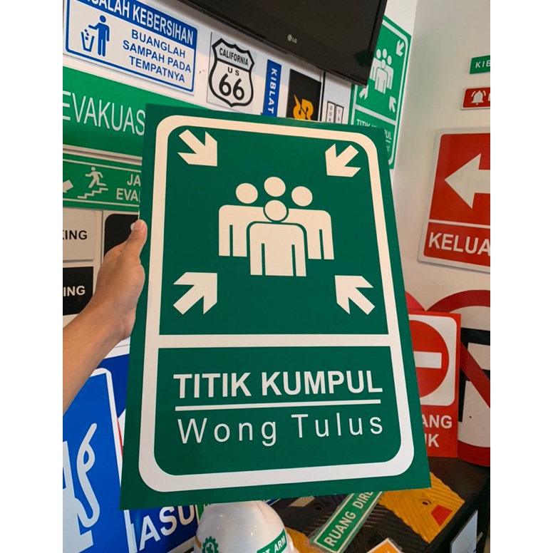 

KODE E18G SIGN TITIK KUMPUL CUSTOM BEBAS SESUAI KEINGINAN WONG MUMET WONG TULUS WONG PUSAT 35X5 CM