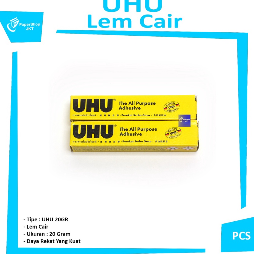 

FG2 UHU Lem Cair All Puose Adhesive 2gr Glue