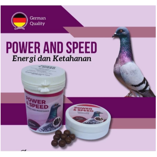 POWER SPEED Jamu Pil Doping Merpati Obat Burung Merpati Terbang Cepat Anti Lelah Energy VITAMIN