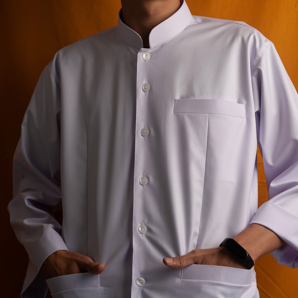 Baju Muslim Pria  Putih Polos Takwa Jasko Premium dengan semiwool